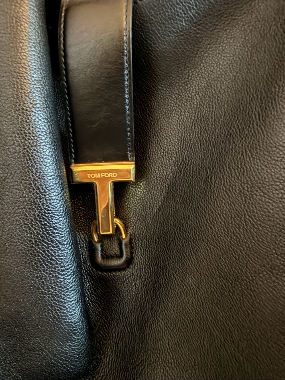 Women's Black Large Monarch Leather Hobo Shoulder Bag - Picture 2 of 10